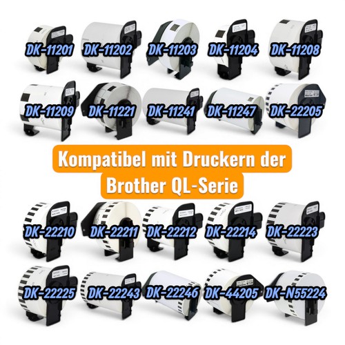 Etiketten für brother - für, p-touch