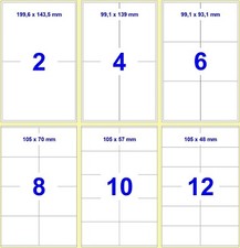 Etiketten selbstklebend