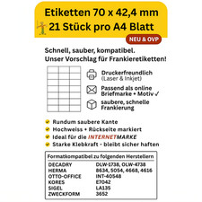 Internetmarke Frankatur 210