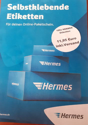 Versandetiketten hermes 500 - versandetiketten,