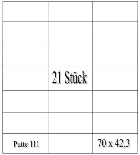 210 klebe etiketten 42 - 70, 42,4