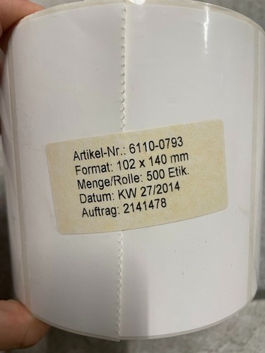 Haftetiketten rolle 102 - 102, x