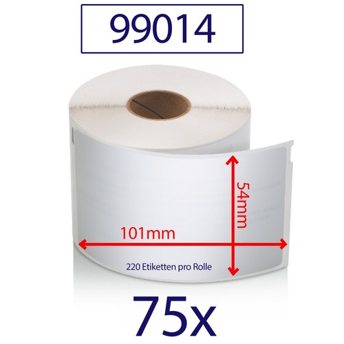 75x etiketten 99014 - etiketten, kompatibel